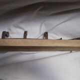 Wrought iron and wooden rack