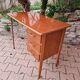 Bureau d'écolier en formica , bois et métal vintage