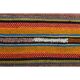 1970s Vintage Turkish Oushak Handmade Wool Cotton Orange Runner Rug  77x216