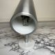 Dutch Raak brushed aluminum wall light