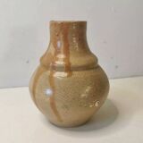 Stoneware vase signed Eugène Lion