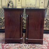 Pair of Empire style bedside tables