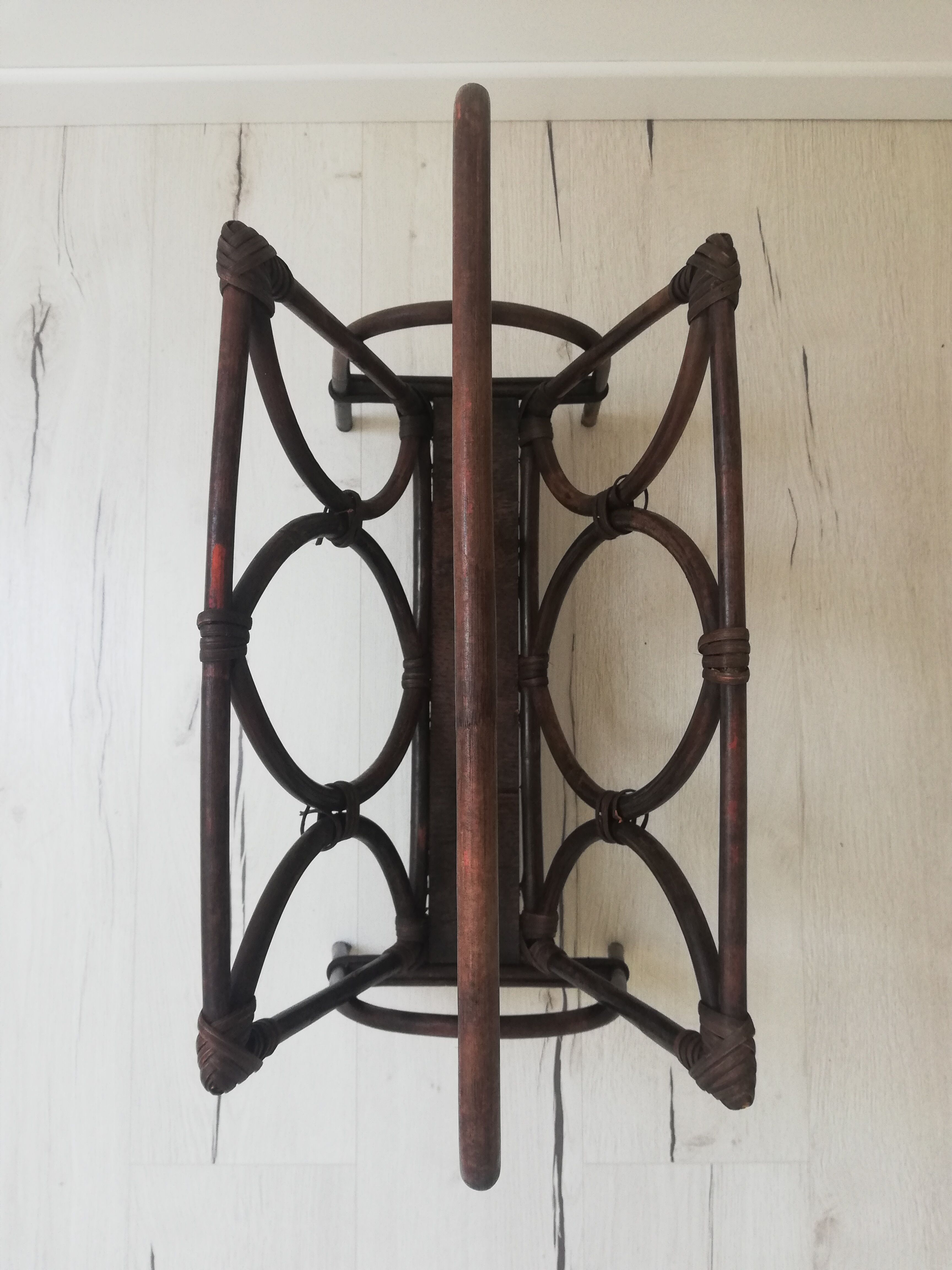 Rattan magazine holder