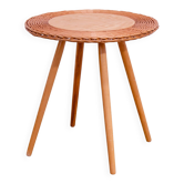 Mid century rattan coffe table by Jan Kalous for ÚLUV, 1960´s, Czechoslovakia