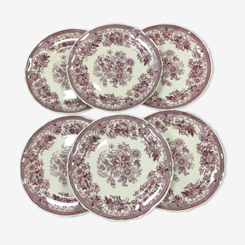 6 assiettes plates Villeroy et Boch modèle Fasan