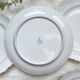 6 Vintage White Porcelain Plates with Gold Trim + 6 Small Mismatched Blue Jacobean Plates