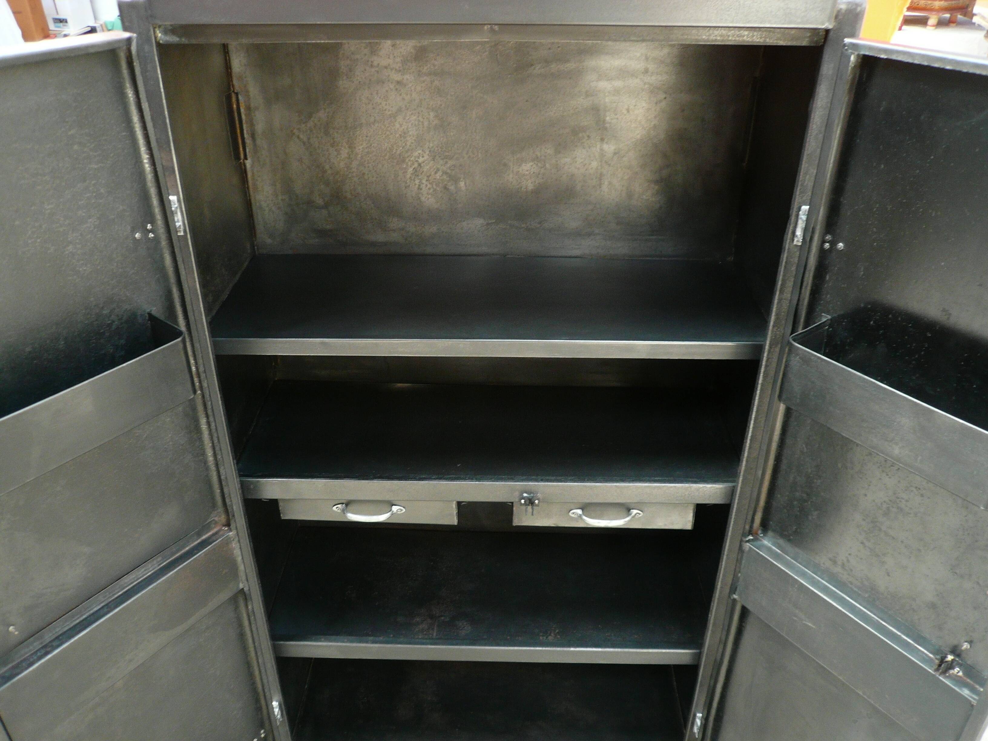 Old metal cabinet / 1950s / industrial