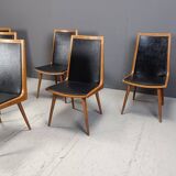 Mid century italian dining chairs, set of 6 - 1950s