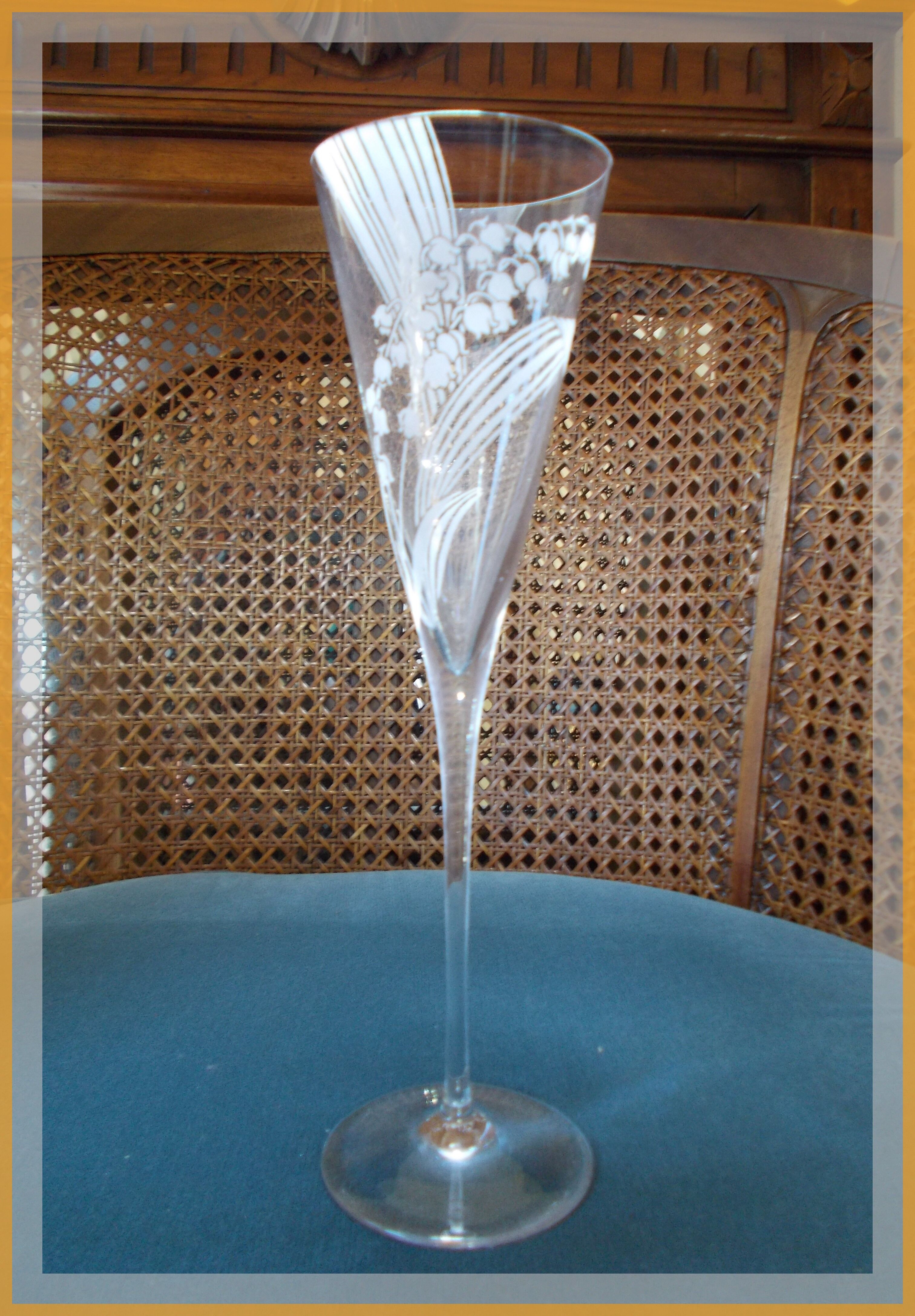 Franklin Mint 1 flute Les Fleurs de Champagne