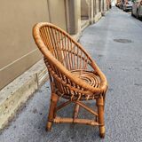 Fauteuil enfant en rotin