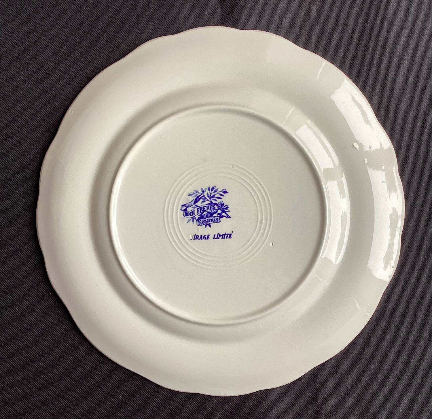Assiette boch frères « keramis » - vintage
