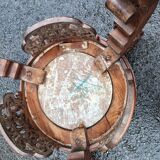 Old side table harness marble top