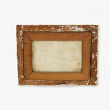 Antique French Country Cabin Oil Painting