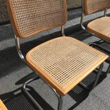 4 Cesca chairs B32 Marcel Breuer