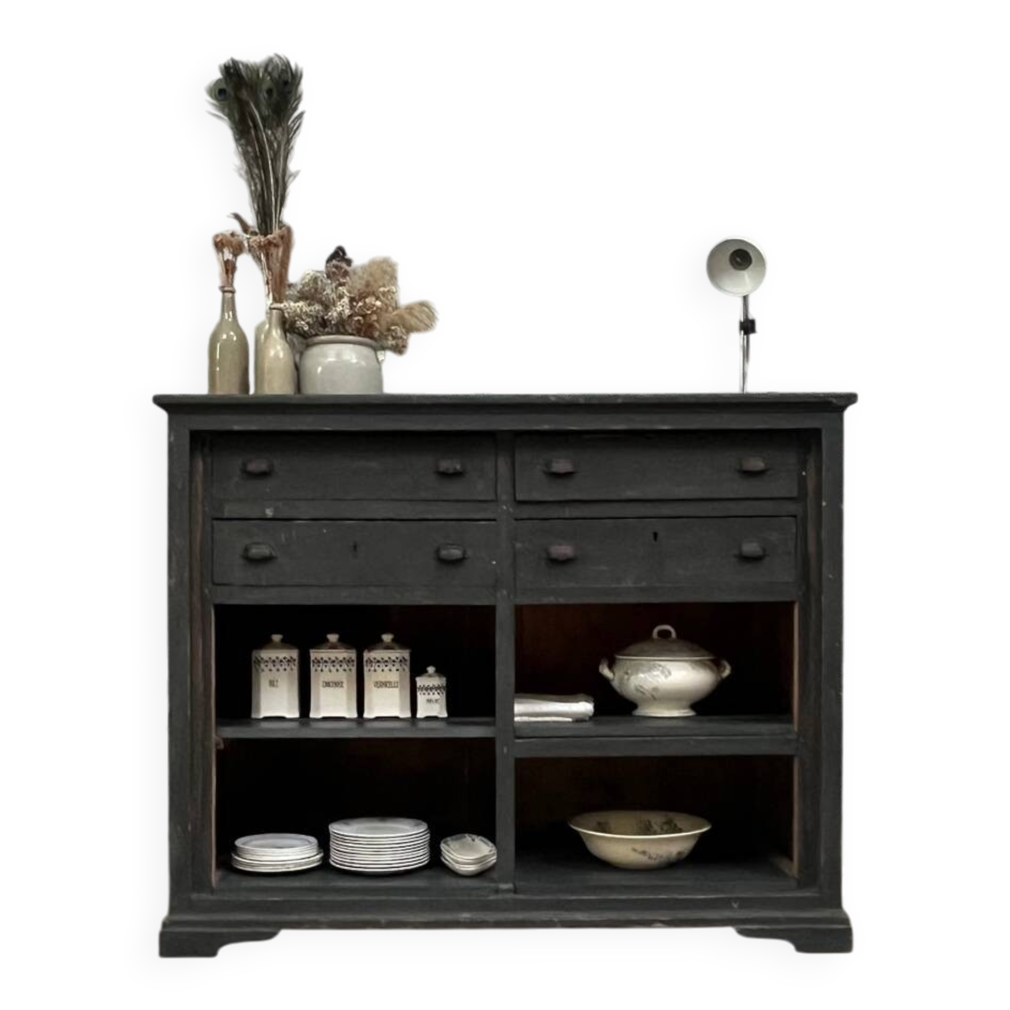 Patinated workshop furniture