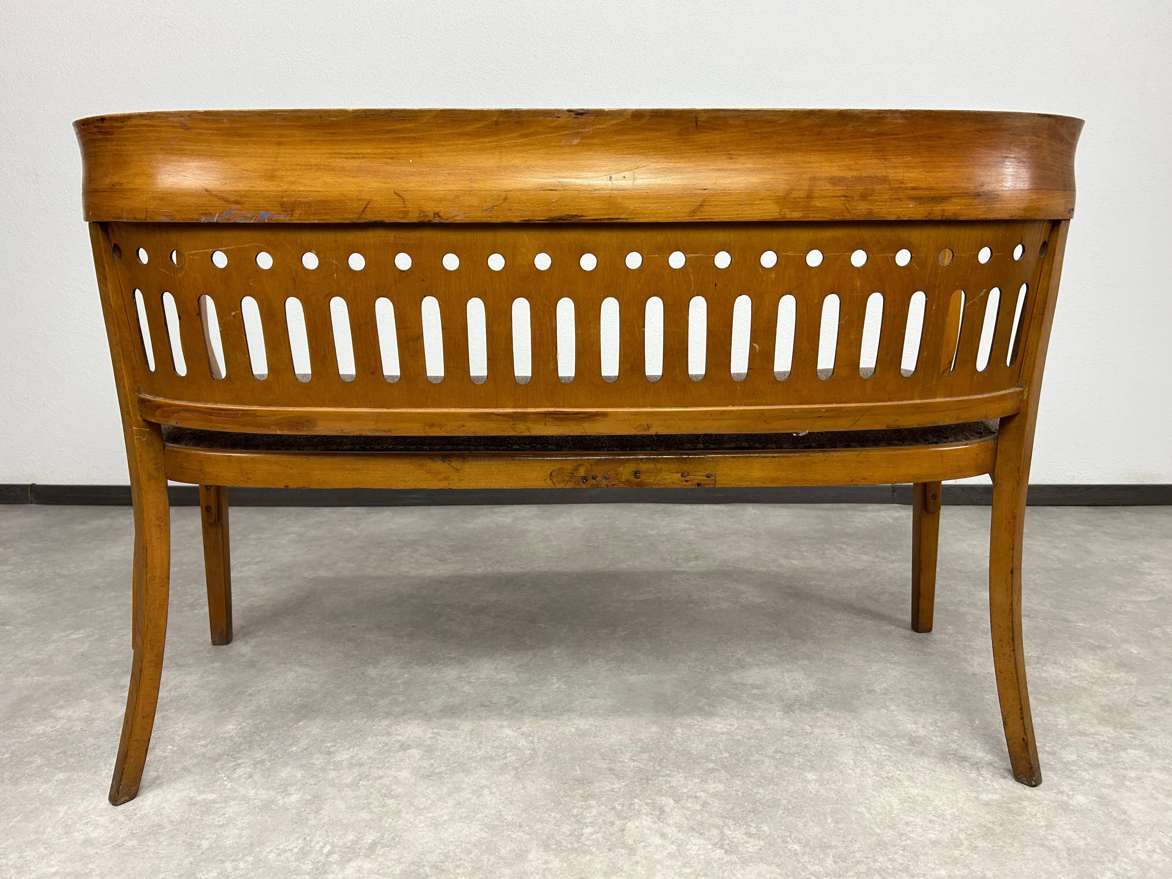 Bench/Sofa Vienna Secession by Otto Wagner executed by Pancota Vienna