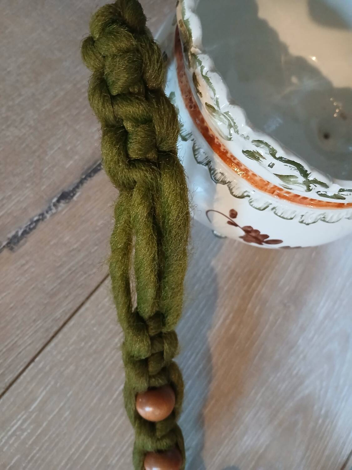 Vintage hanging plant holder
