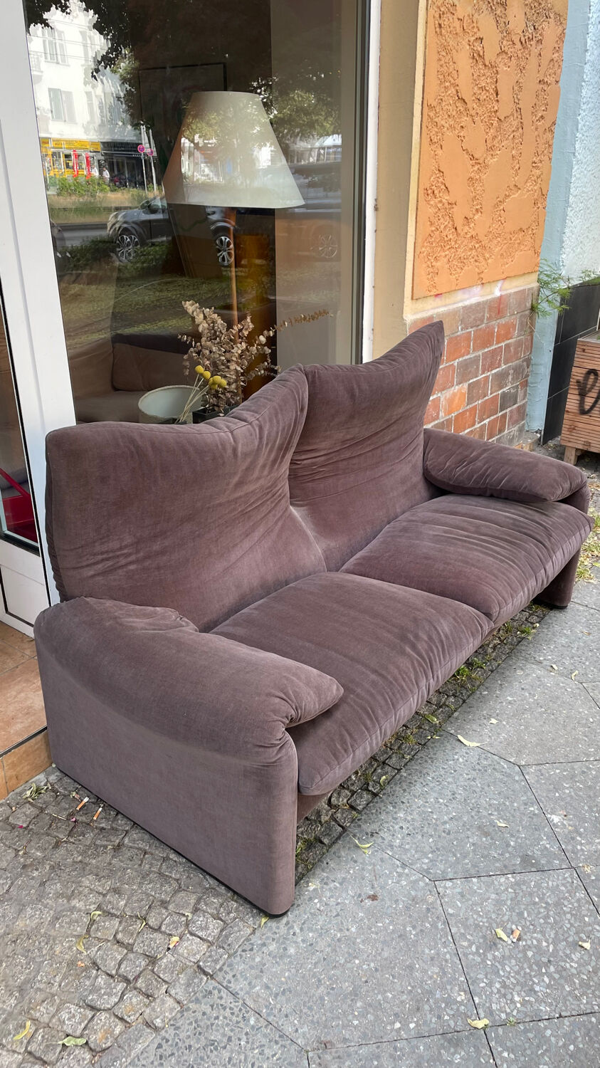 Maralunga sofa 2.5 seater Cassina edition 90s