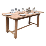 Solid oak farmhouse table
