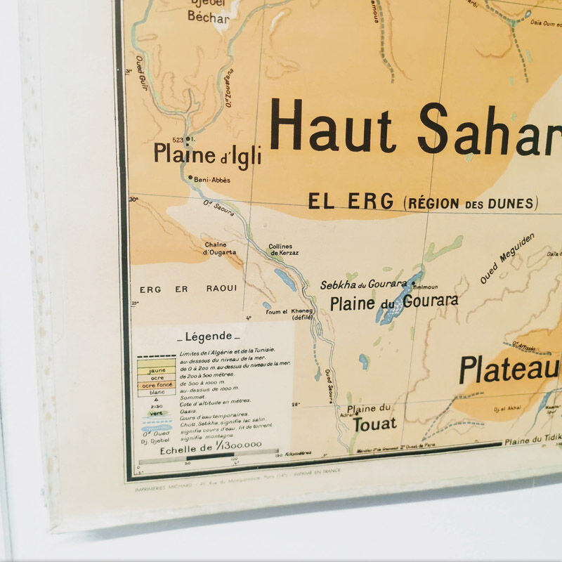 Vidal Lablache school map No.11 Algeria and Tunisia