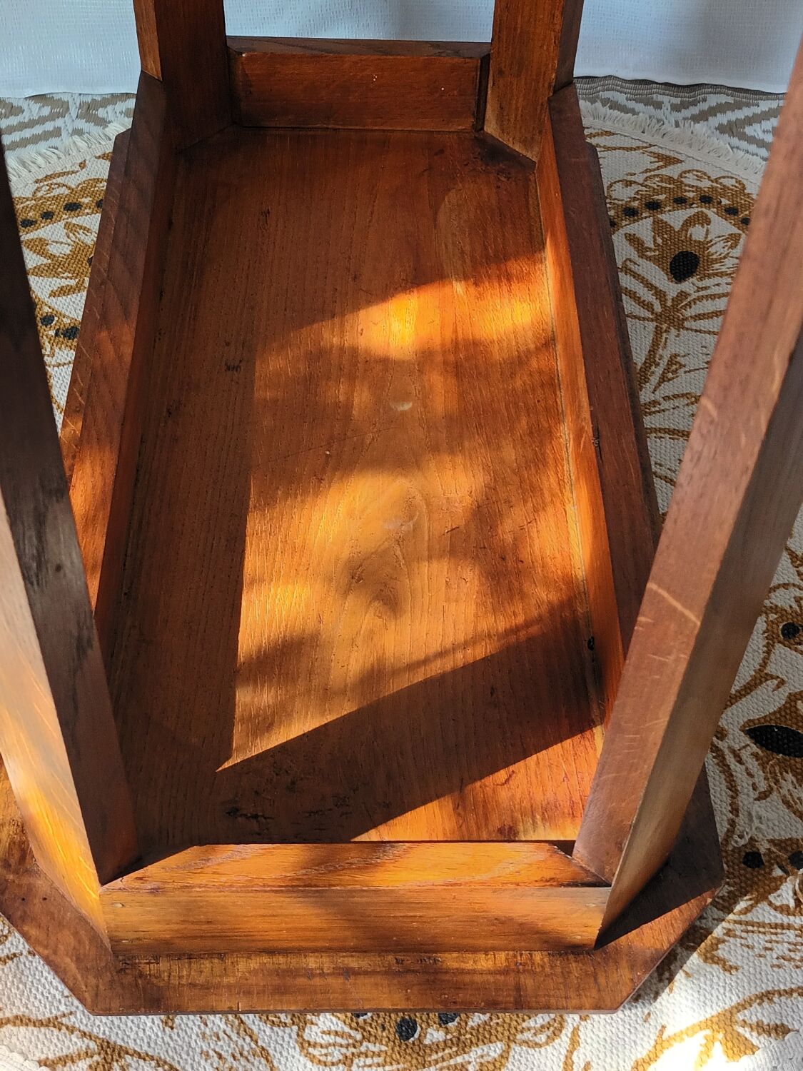 Vintage solid oak console