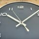 Vintage Blue Bakelite Electric Wall Clock from Metamec, 1970s