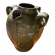 Glazed earthenware oil jug, Beauronne