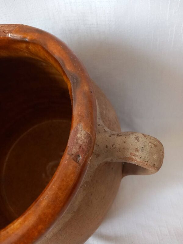 Ancien Pot en Terre cuite vernissée