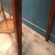 Art Deco 1940 side table compass feet