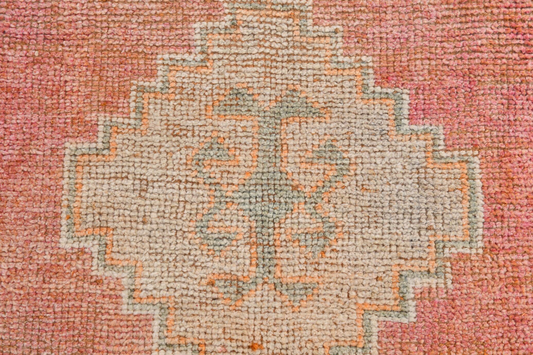3x10 Peach Red Orange Turkish Runner Rug, 101x311Cm SK 22019