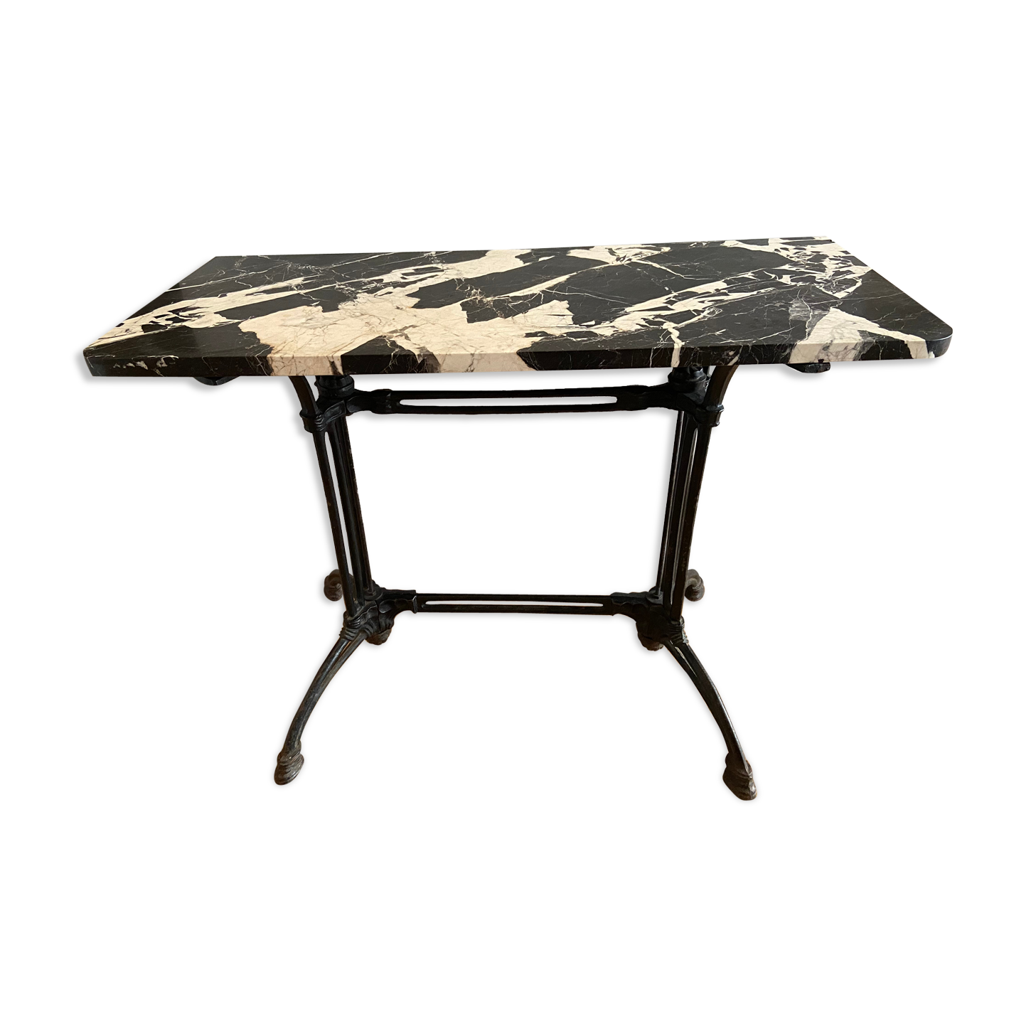 Old marble bistro table