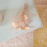 Antique table - patinated light green side table