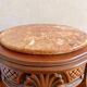Vintage French Marble Top Plant Stand, Louis XV Pedestal Table
