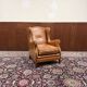 Classic English Sheep Leather Armchair