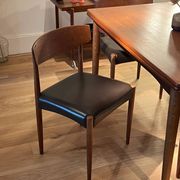 Set of 4 vintage Scandinavian "Huldra" oak chairs