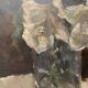 Huile sur toile bouquet de fleurs XXe siècle