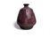 Raku glazed mauve potiche with floral decoration, Jardin d’Ulysse, 20th century