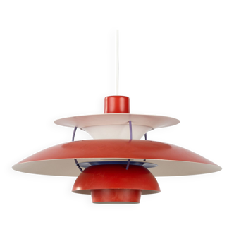 Suspension vintage danoise Ph 5 dans le style de Poul Henningsen, Louis Poulsen, 1958