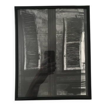 Rosine nusimovici, untitled (windows), 1976. black and white silver print.