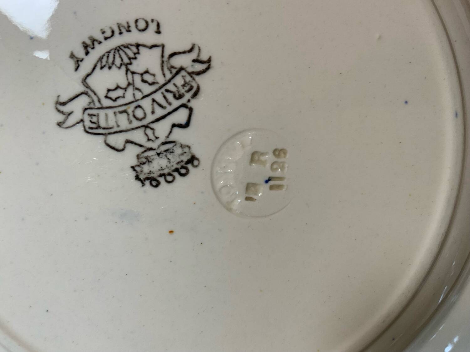 12 Longwy soup plates