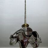 Large art glass pendant light, Pertti Santalahti for Humppila, Norway 1960s