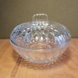 Vintage France chiseled glass candy