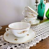 Set of 4 cups from the Chartres-sur-Cher earthenware factory