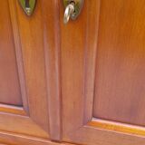 Meuble d'entrée en merisier porte et tiroirs H 83 cm