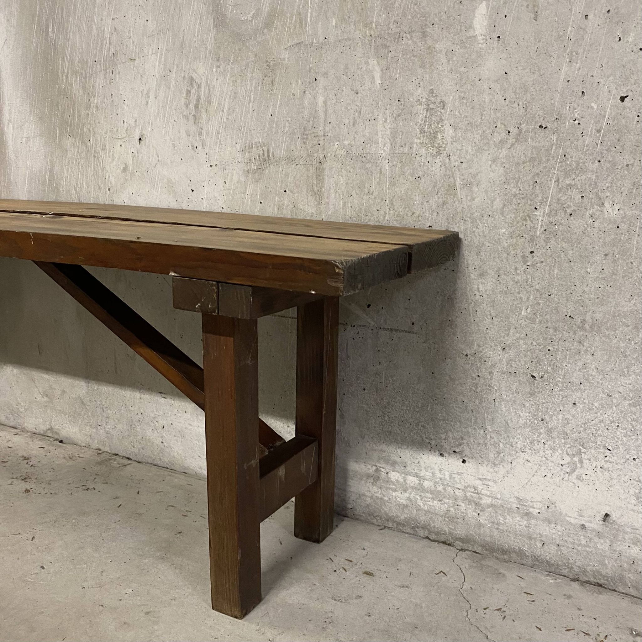 Folding bench in oak