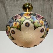 Lampe en verre peinte à la main Art Nouveau