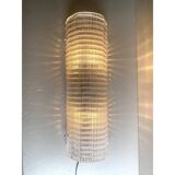 Contemporary Clear Diamanted Rectangular Murano Glass Wall Sconce
