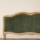 Small headboard, Louis XV style, clay green and wood