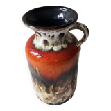 Vintage ceramic vase with handle - Jasba Keramik