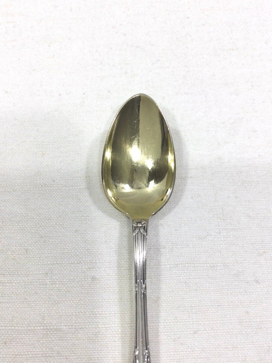 Moka spoons cross ribbons Christofle